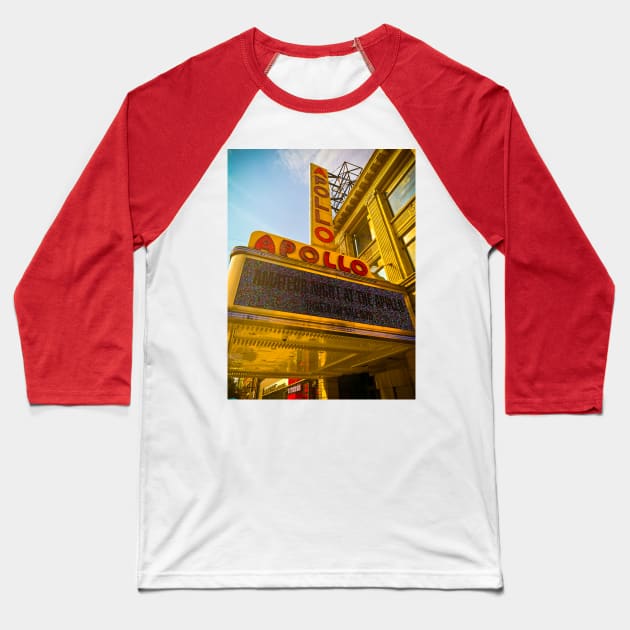 Apollo Theater Harlem Manhattan NYC Baseball T-Shirt by eleonoraingrid